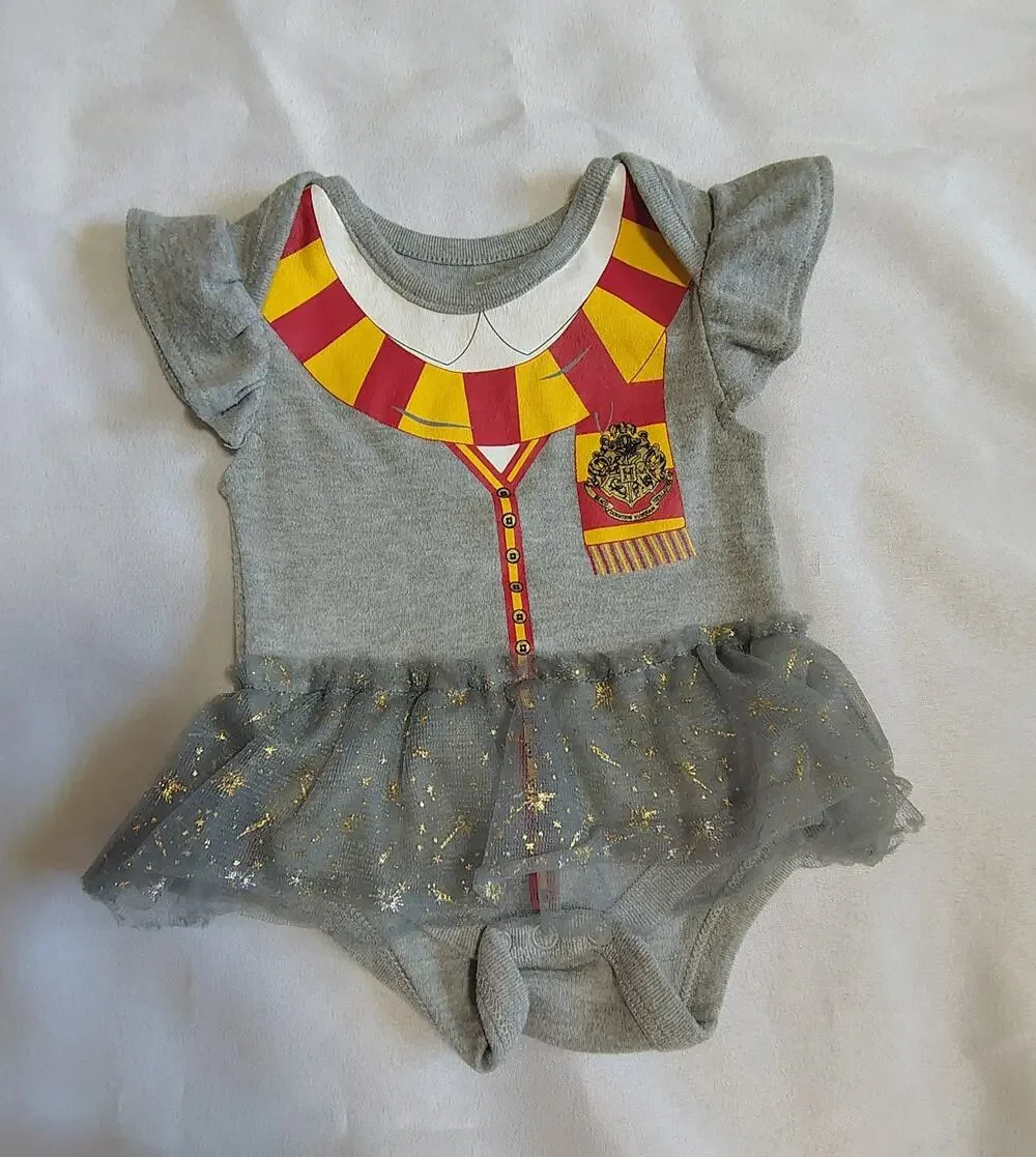 Harry Potter Girl's Bodysuit Sparkly Tutu Size 0-3 Months